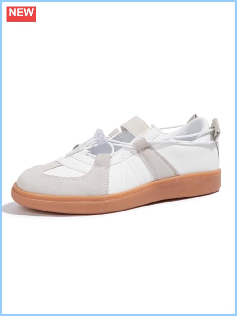 Women's Retro Ballet Sneakers PU Slip-On Breathable